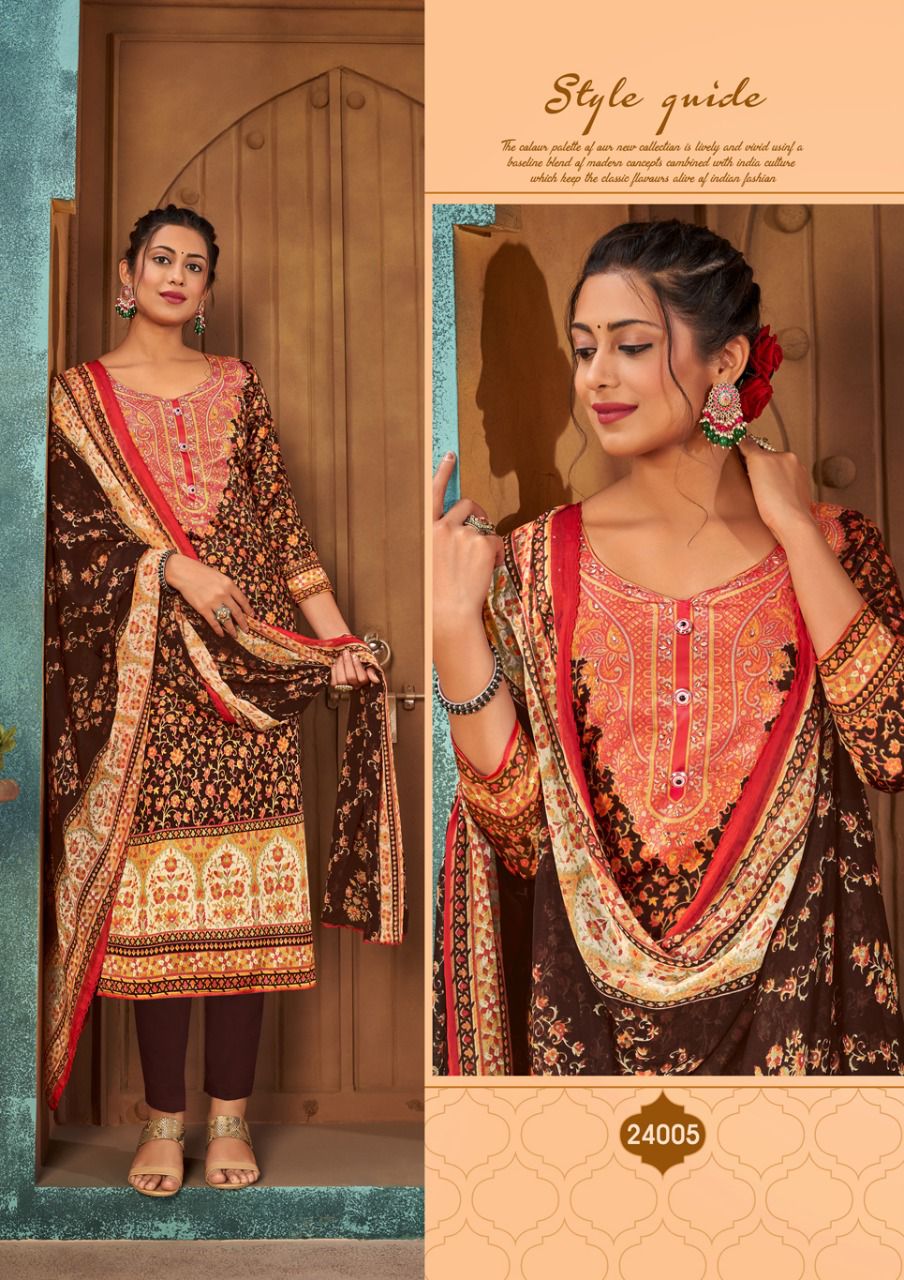 Roli Moli Zaara 4 Winter Casual Wear Designer Printed Pashmina Dress Collection